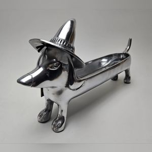 Halloween Witch Dachshund Doxie Dog Candy Dish
